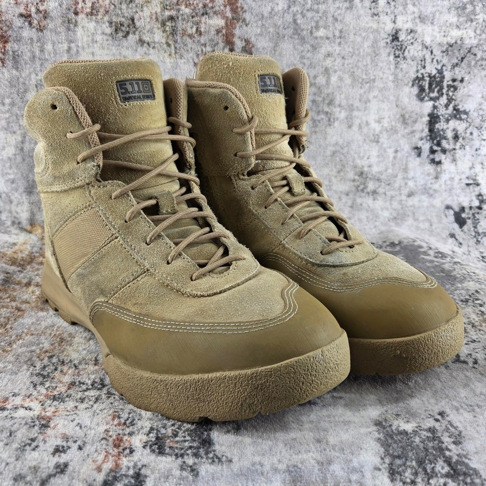 5.11 Tactical HRT Advance Side Zip Boots Mens 13 Tan Utility Security Uniform